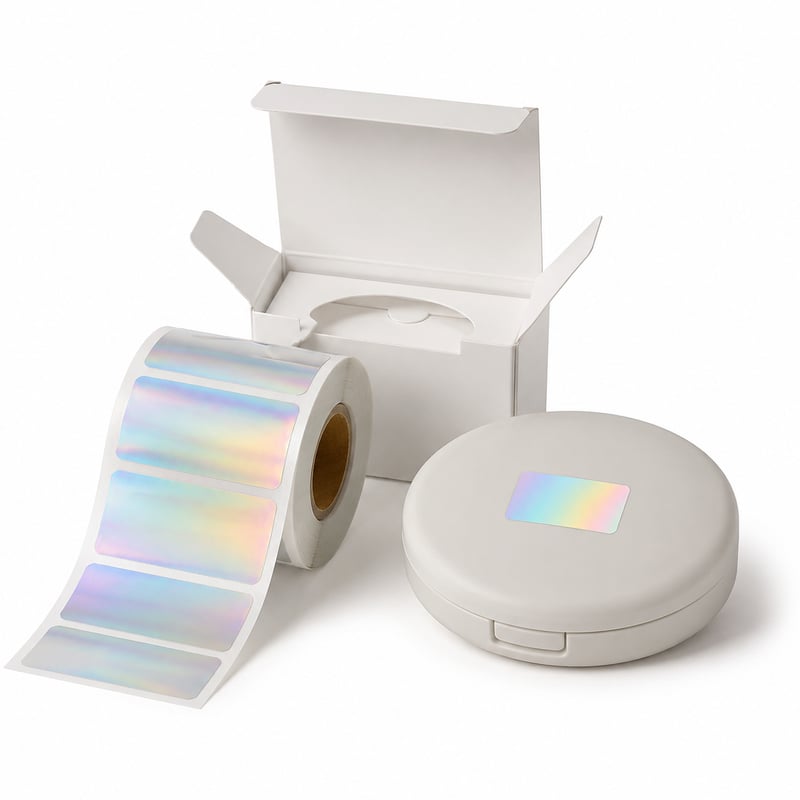 Holograficzne etykiety na kosmetyki