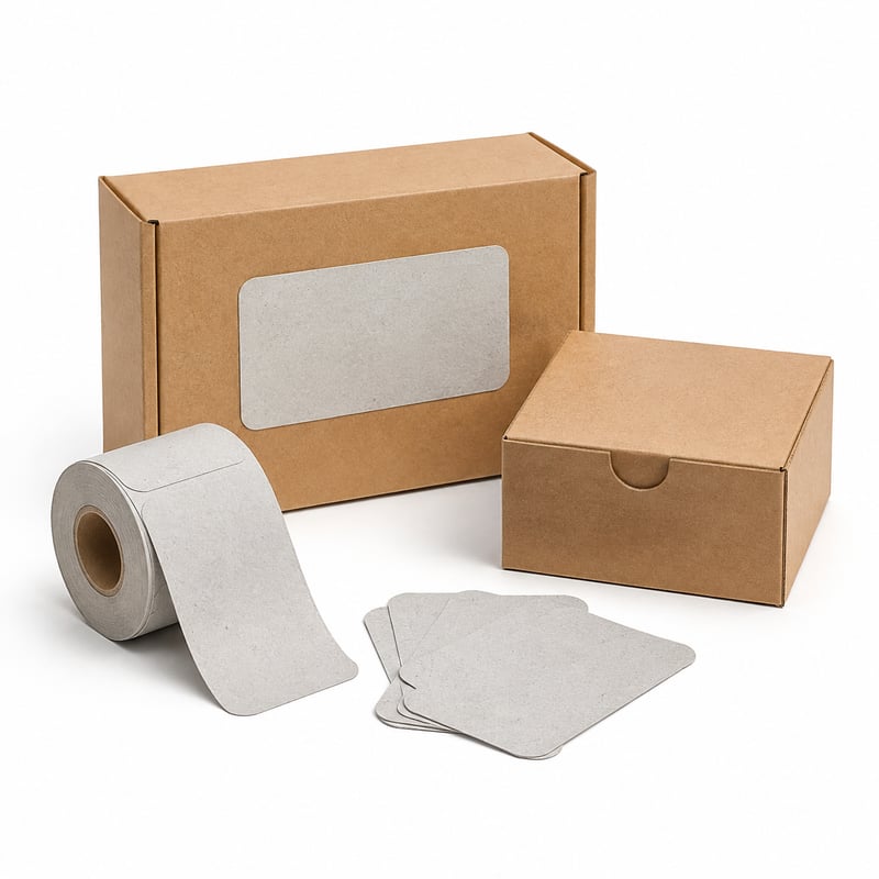 Etykiety z papieru z recyklingu